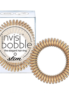 Invisibobble Slim Elástico Cabelo Gold x3 Unidades