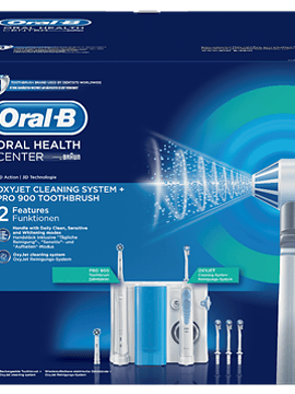 Oral B Health Center Oxyjet Sistema Limpeza + Pro 900 Escova Dentes