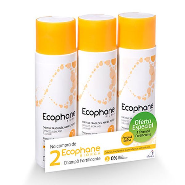Ecophane Biorga Champô Fortificante 3x200ml