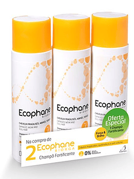 Ecophane Biorga Champô Fortificante 3x200ml