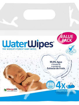 WaterWipes Toalhitas 4x60 Un.