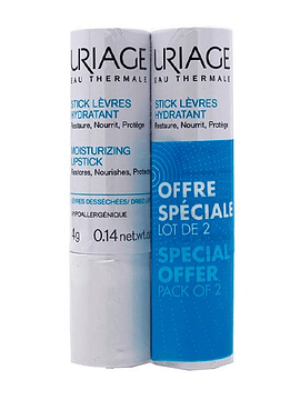 Uriage Duo Stick Labial Hidratante Preço Especial 2x4gr