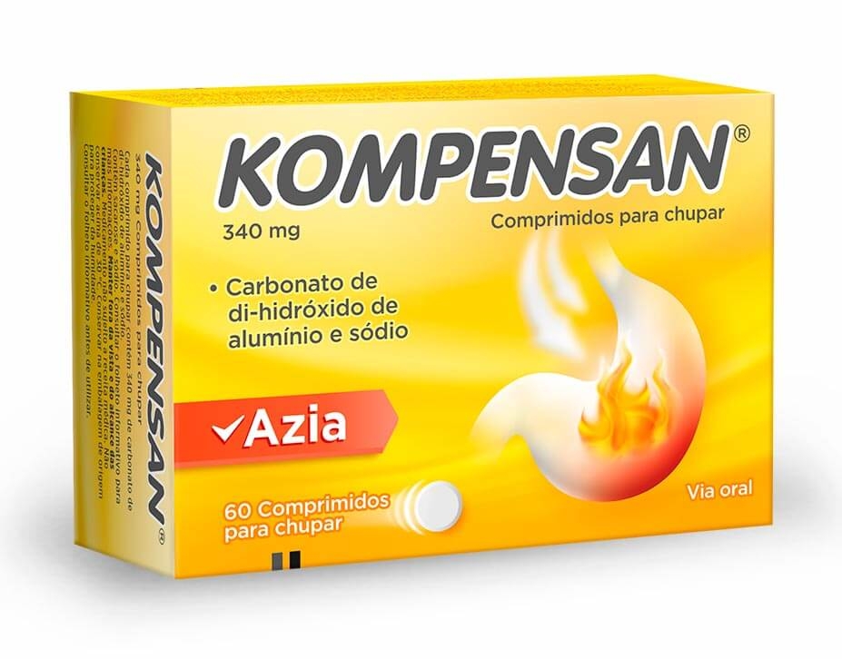 Kompensan, 340 mg  x60 comprimidos mastigáveis 