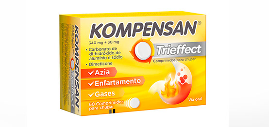 Kompensan Trieffect 340/30 mg x60 comprimidos mastigáveis 