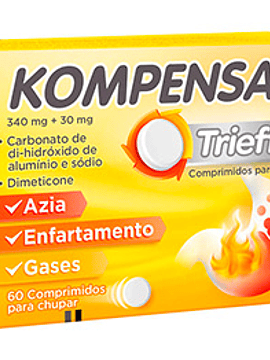 Kompensan Trieffect 340/30 mg x60 comprimidos mastigáveis 