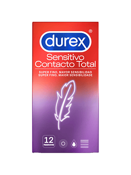 Durex Sensitivo Contacto Total X12 Preservativos