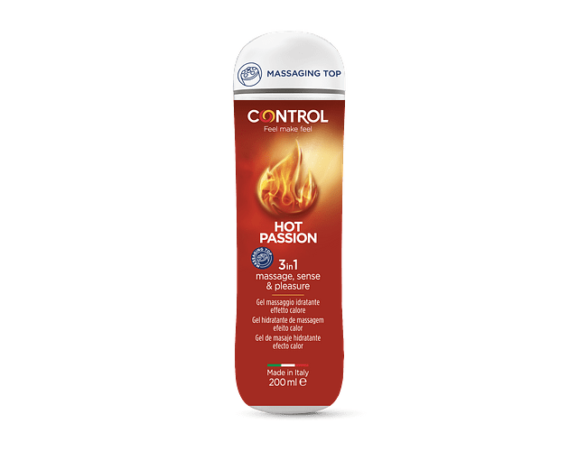 Control Hot Passion Gel Massagem 3 em 1 