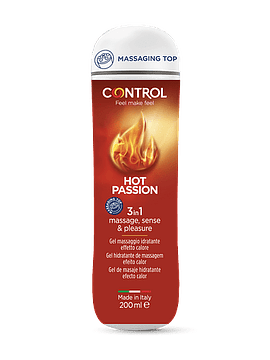 Control Hot Passion Gel Massagem 3 em 1 