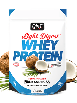 QNT Whey Protein Light Digest Sabor Coco 500g