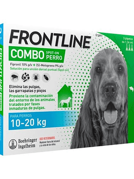 Frontline Combo Cães 10-20Kg x3 Pipetas