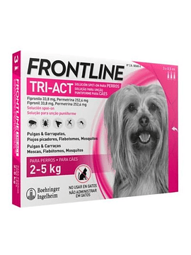 Frontline Tri-Act Cães 2-5Kg x3 Pipetas