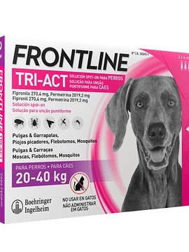 Frontline Tri-Act Cão 20-40Kg x3 Pipetas