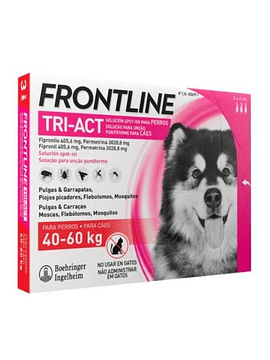 Frontline Tri-Act Cão 40-60Kg x3 Pipetas