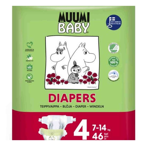 Muumi Baby T4 7-14Kg 46 Fraldas