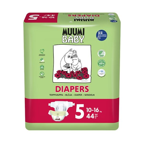 Muumi Baby T5 10-16Kg 44 Fraldas