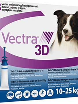 Vectra 3D Antiparasitário Cão 10-25Kg x3 unidades