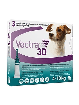 Vectra 3D Antiparasitário Cão 4kg-10kg x3 unidades