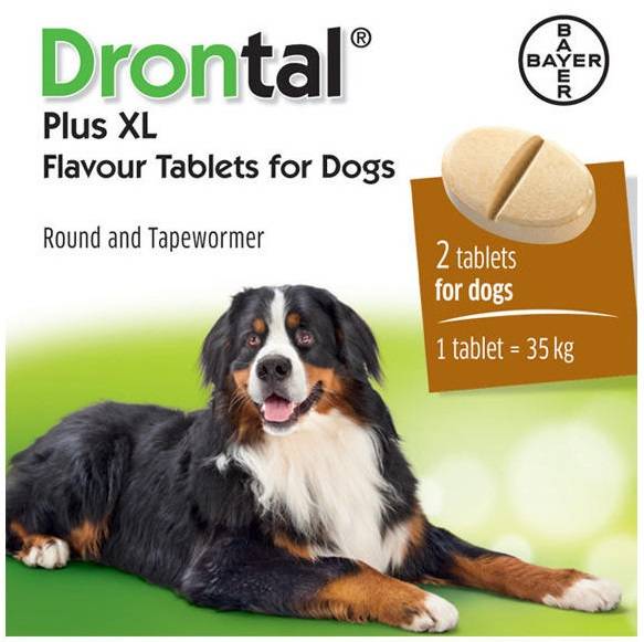 Drontal Plus Xl Cães 35kg x2 Comprimidos