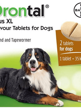 Drontal Plus Xl Cães 35kg x2 Comprimidos