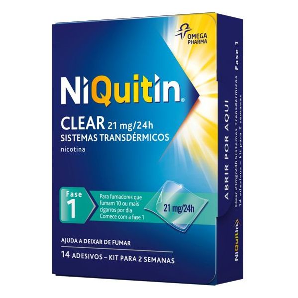 Niquitin Clear 21mg/24h 14 Sistemas Transdérmicos