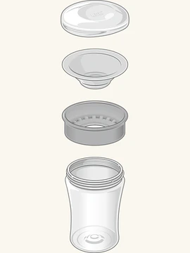 Nuk Action Cup Copo Evolution 12M+ 230ml- Macacos