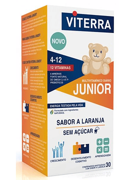 Viterra Junior Multivitamínico x30 Comprimidos Mastigáveis