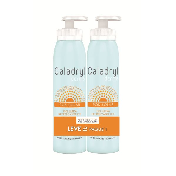 Caladryl Derma Ice Duo Gel Ultra Refrescante Pós-solar 2x150ml