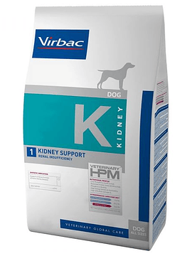 Virbac Ração Seca Vet Hpm Adult Dog  Diets K1 Kidney Suport 12Kg