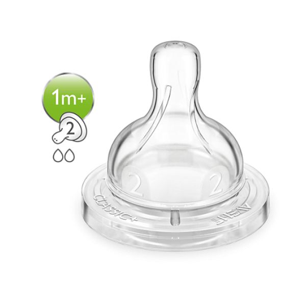 Philips Avent Tetina Classic Fluxo 2 1m+ x2