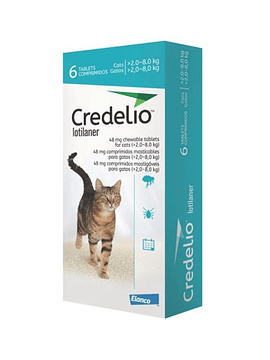 Credelio Gato 48mg 2-8Kg 6 comprimidos
