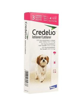 Credelio 112,5mg 2,5-5,5Kg 6 comprimidos