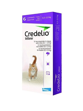 Credelio Gato 12mg 0,5-2Kg 6 comprimidos