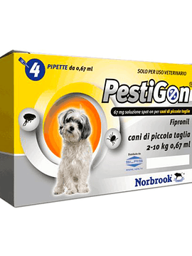 Pestigon Cães 2-10kg 67 mg x24 pipetas