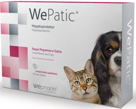 Wepatic Cães/Gatos Pequenos 120 Comprimidos 