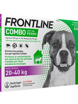 Frontline Combo Cão 20-40Kg 3 Pipetas