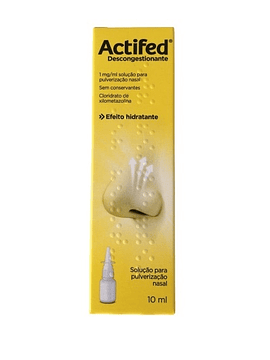 Actifed 1 mg/ml 10 mL solução para pulverização nasal