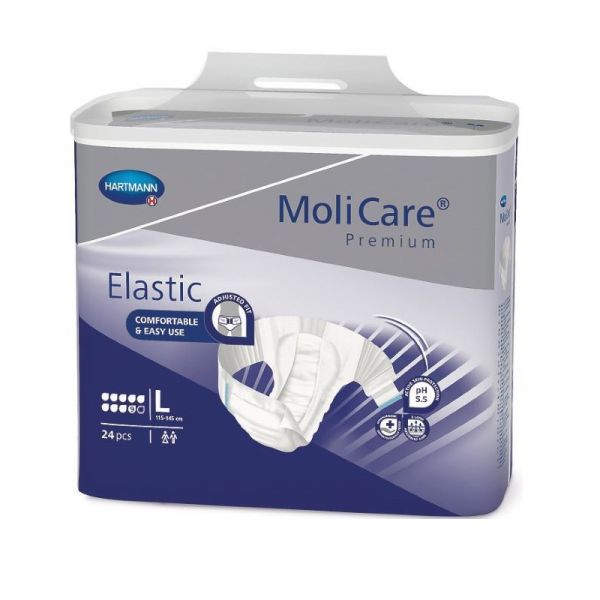 Molicare Premium Elastic 9 Gotas Tam L x24 Unidades