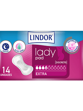 Lindor Lady Pad Extra 4 Gotas x14 Unidades