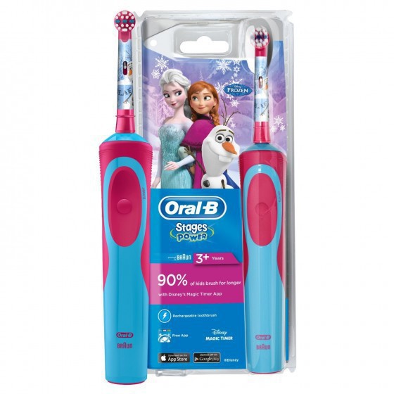Oral B Stages Power Frozen Escova de Dentes Azul/Rosa