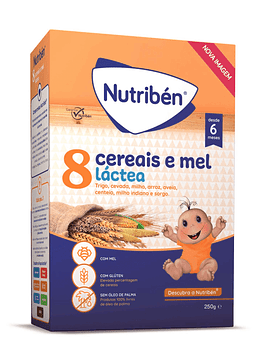 Nutribén Farinhas 8 Cereais e Mel Láctea 250g