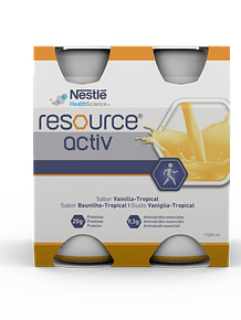 Nestlé Resource Activ Sol Oral Baunilha-Tropical 4x 200ml