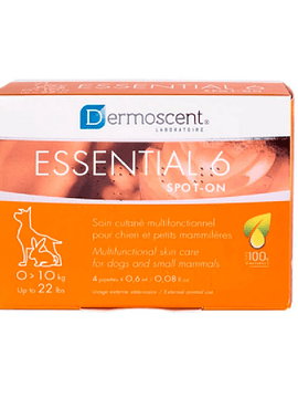 Dermoscent Essential 6 Spot-On Cão 0-10kg x4 Pipetas