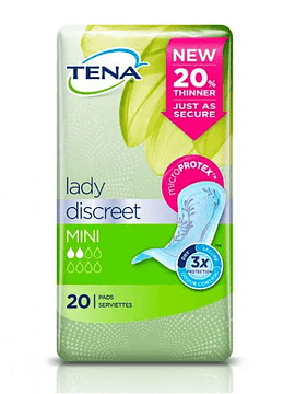 Tena Lady Discreet Pensos Mini x20 Unidades