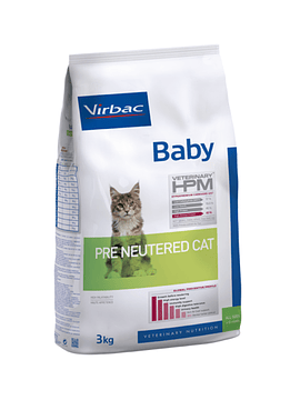 Virbac Ração Baby Cat Pre Neutered 3kg