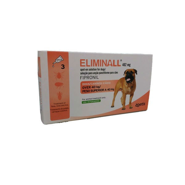 Eliminall 402mg Cães (+40kg) 3 pipetas