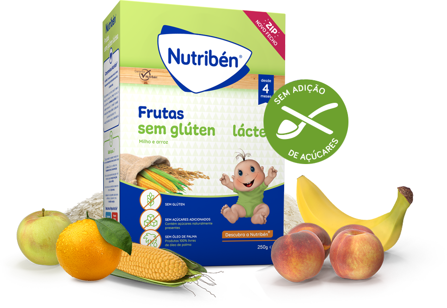 Nutribén Farinhas Frutas Sem Gluten Láctea 250g