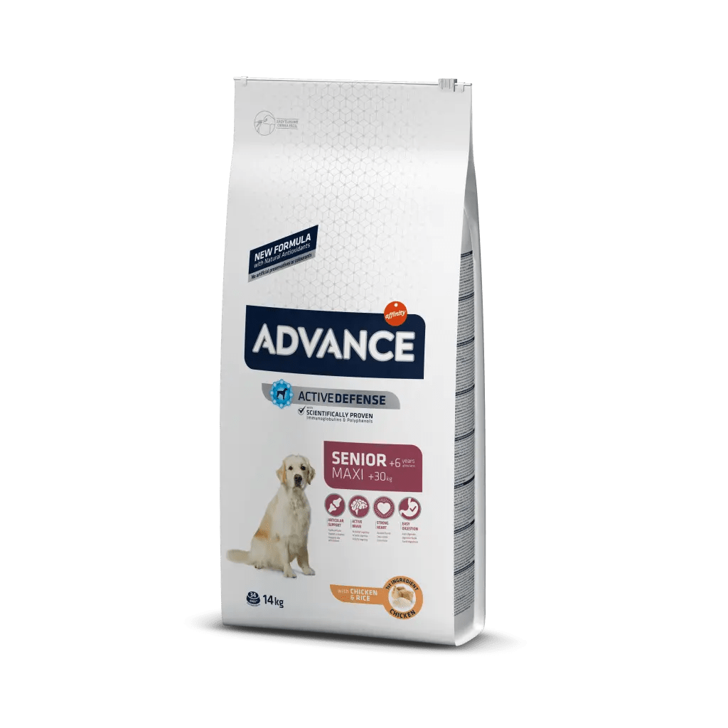 ADVANCE DOG MAXI SENIOR CHICKEN & RICE 14Kg