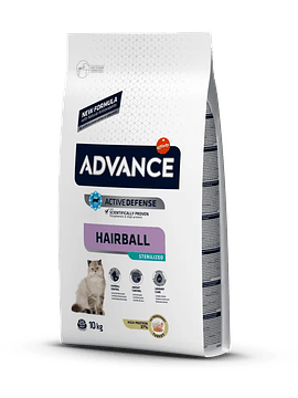 ADVANCE CAT STERILIZED HAIRBALL TURKEY & BARLEY 10Kg