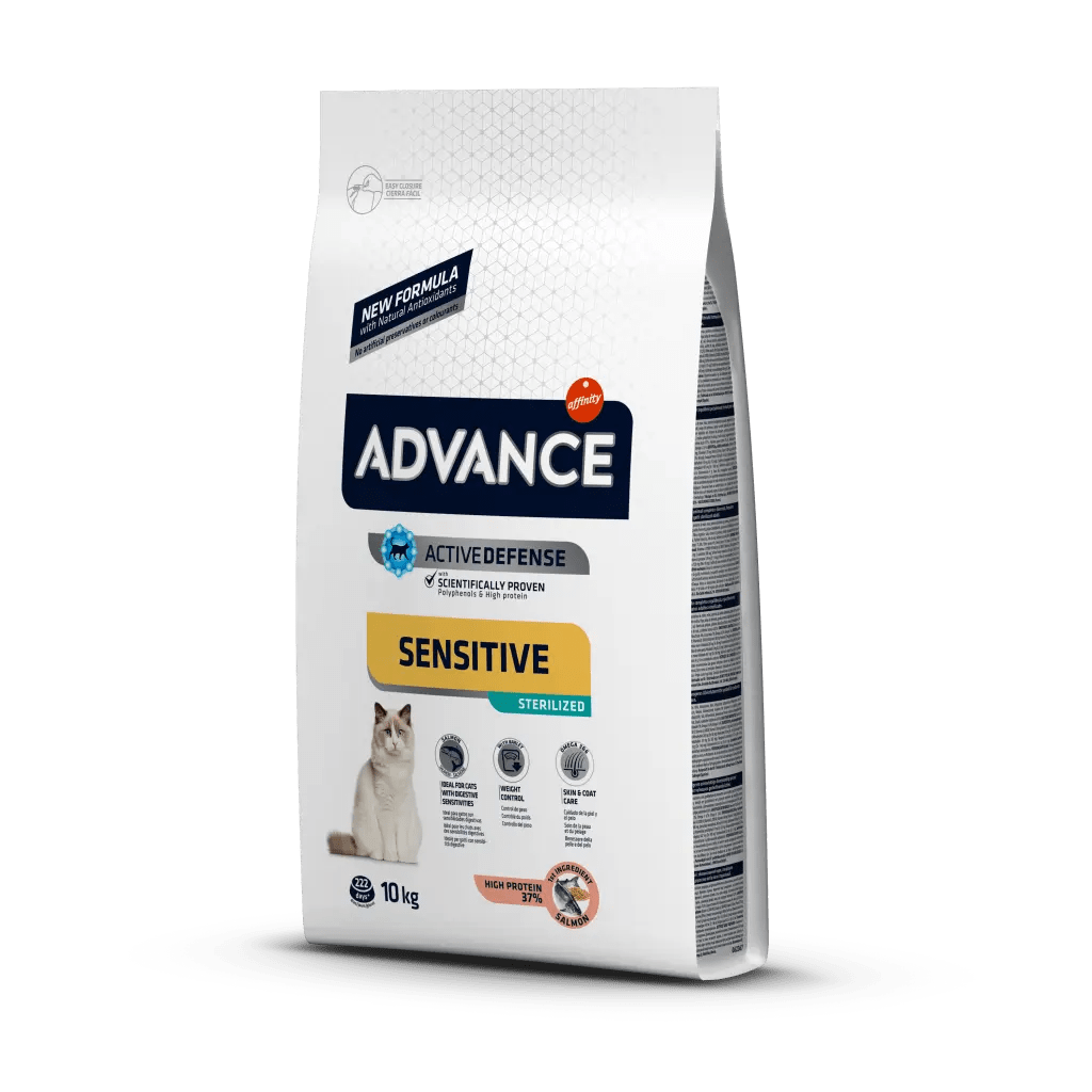 ADVANCE CAT STERILIZED SENSITIVE SALMON & BARLEY 10Kg