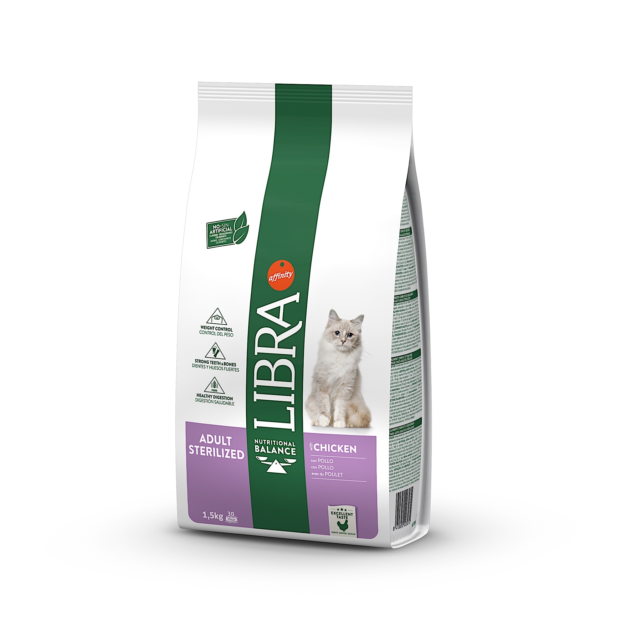 LIBRA GATO ESTERILIZADO FRANGO 1.5Kg